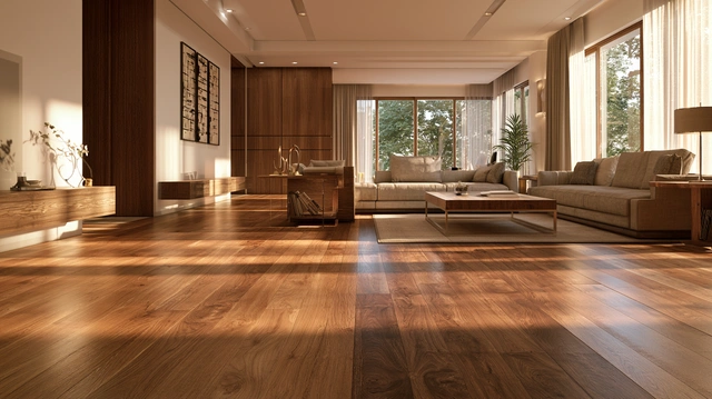 Solid hardwood and laminate flooring