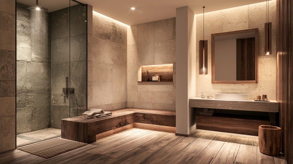 Spa-inspired contemporary bathroom design