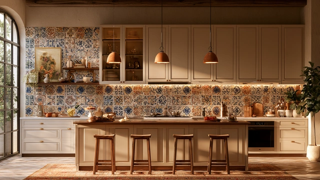 Spanish kitchen wall tiles