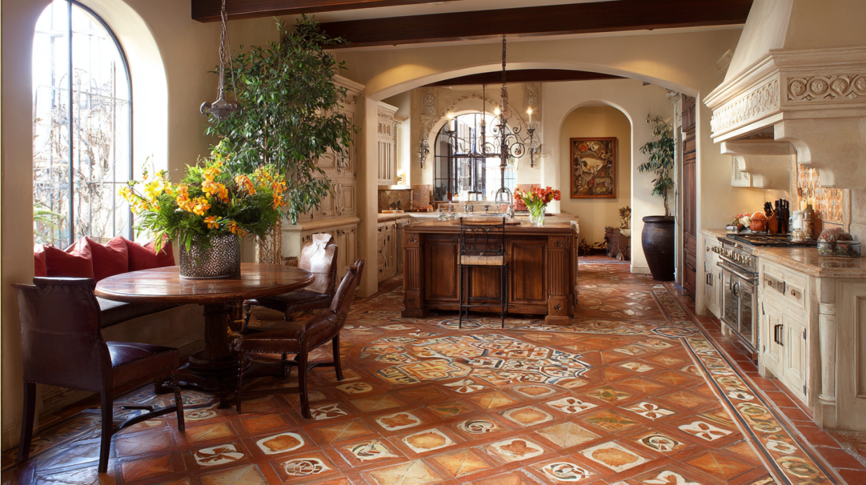 Spanish Style Kitchen Floor Tiles Design kitchen floor tile design