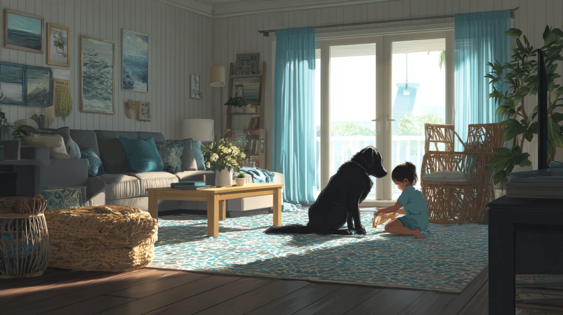 Stain resistant carpet ideal for homes with pets and kids