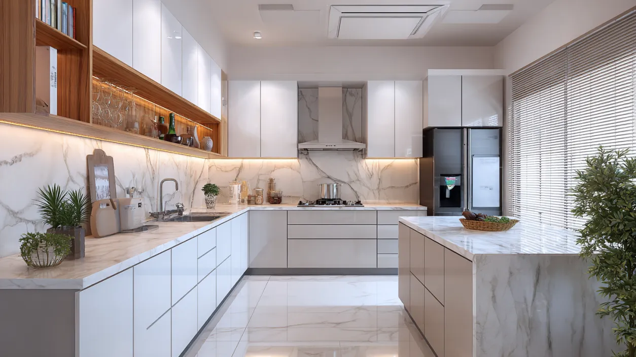 Standard kitchen interior design cost in Hyderabad area