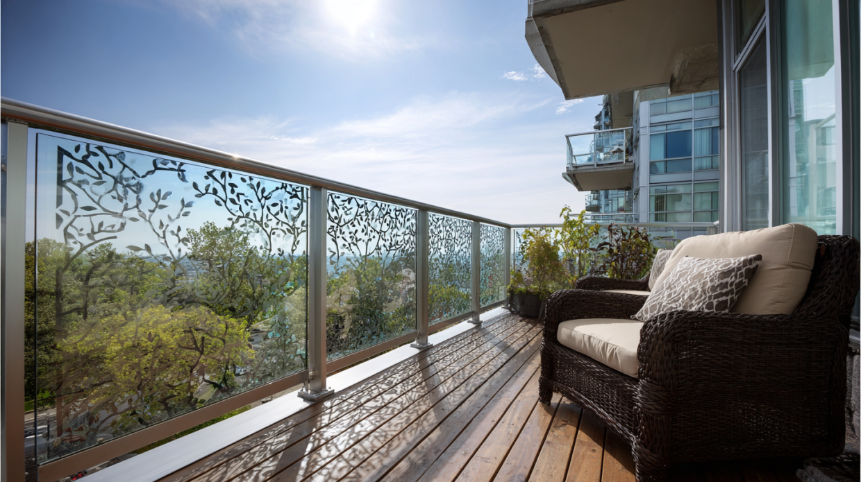 Steel Glass Design for the Balcony Railing Glass Design