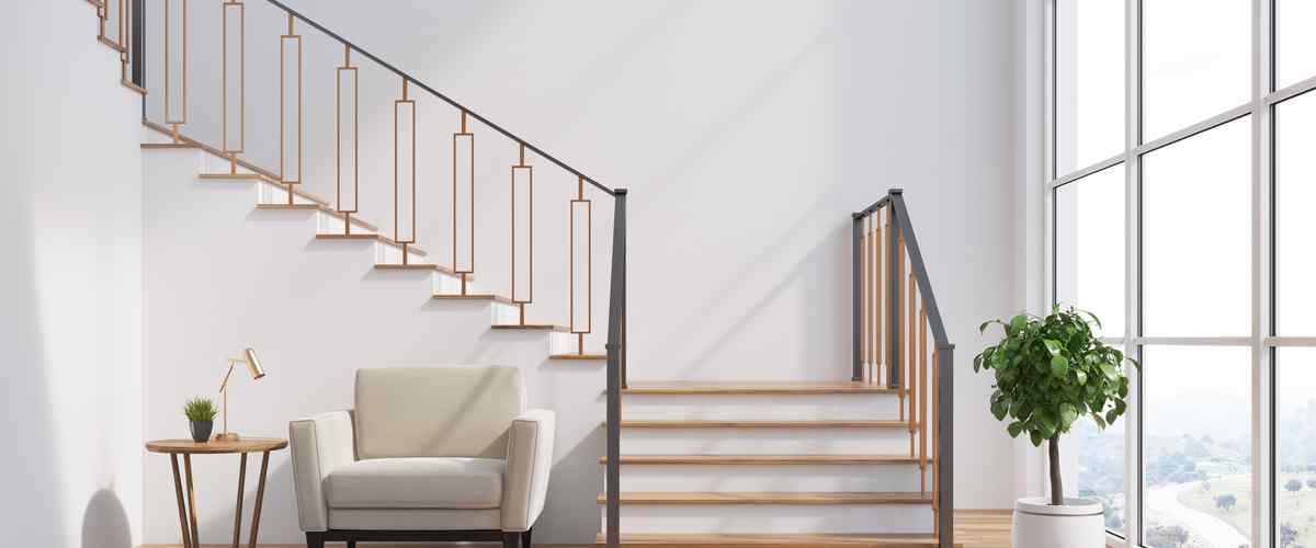 Steep staircase design for small homes