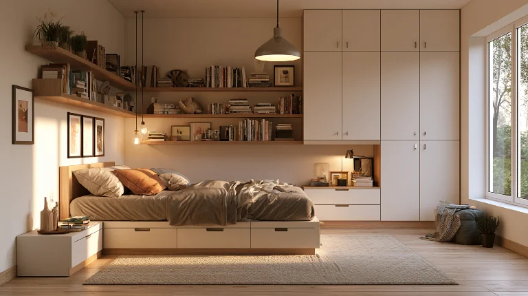 Smart bedroom storage ideas