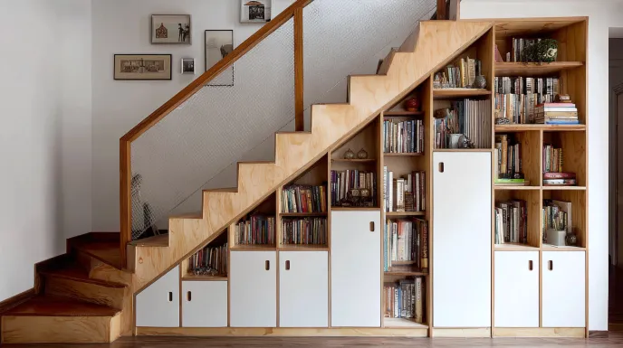 under-stair storage for compact and smart store room design