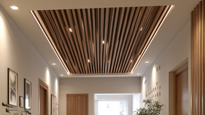 Striped POP ceiling design