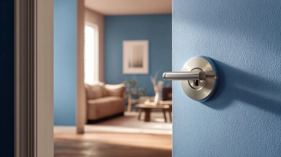 blue colour scheme featured in stunning new flush door designs