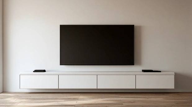 TV unit with hidden storage