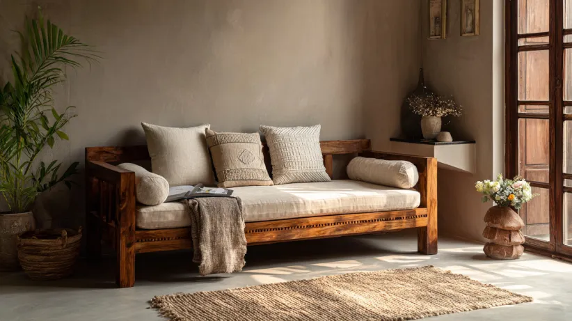Teak Wood Diwan