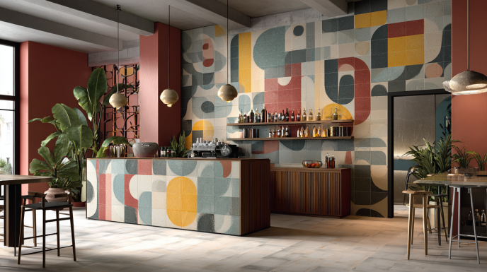 Terrazzo 3D Tiles for the Kitchen