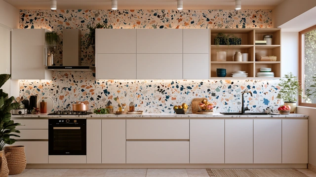 Terrazzo kitchen wall tiles