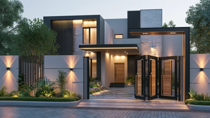 Tri-fold gate design