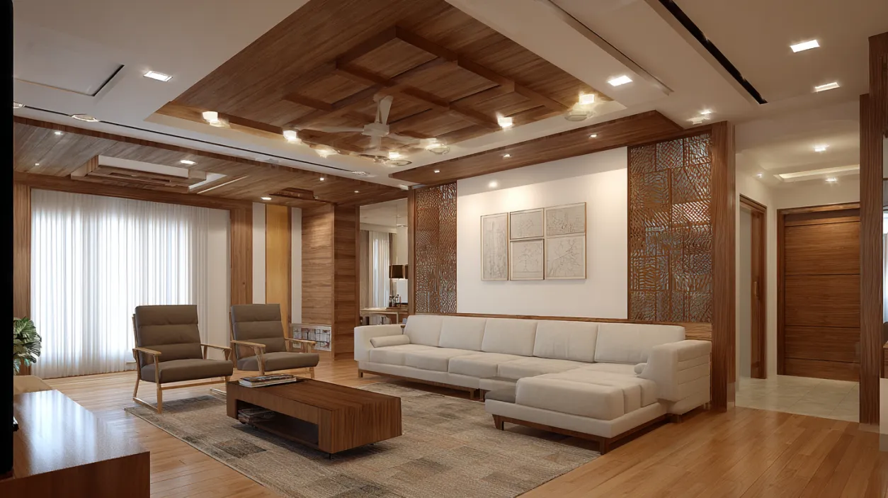 Turnkey Interior in Bangalore wooden living