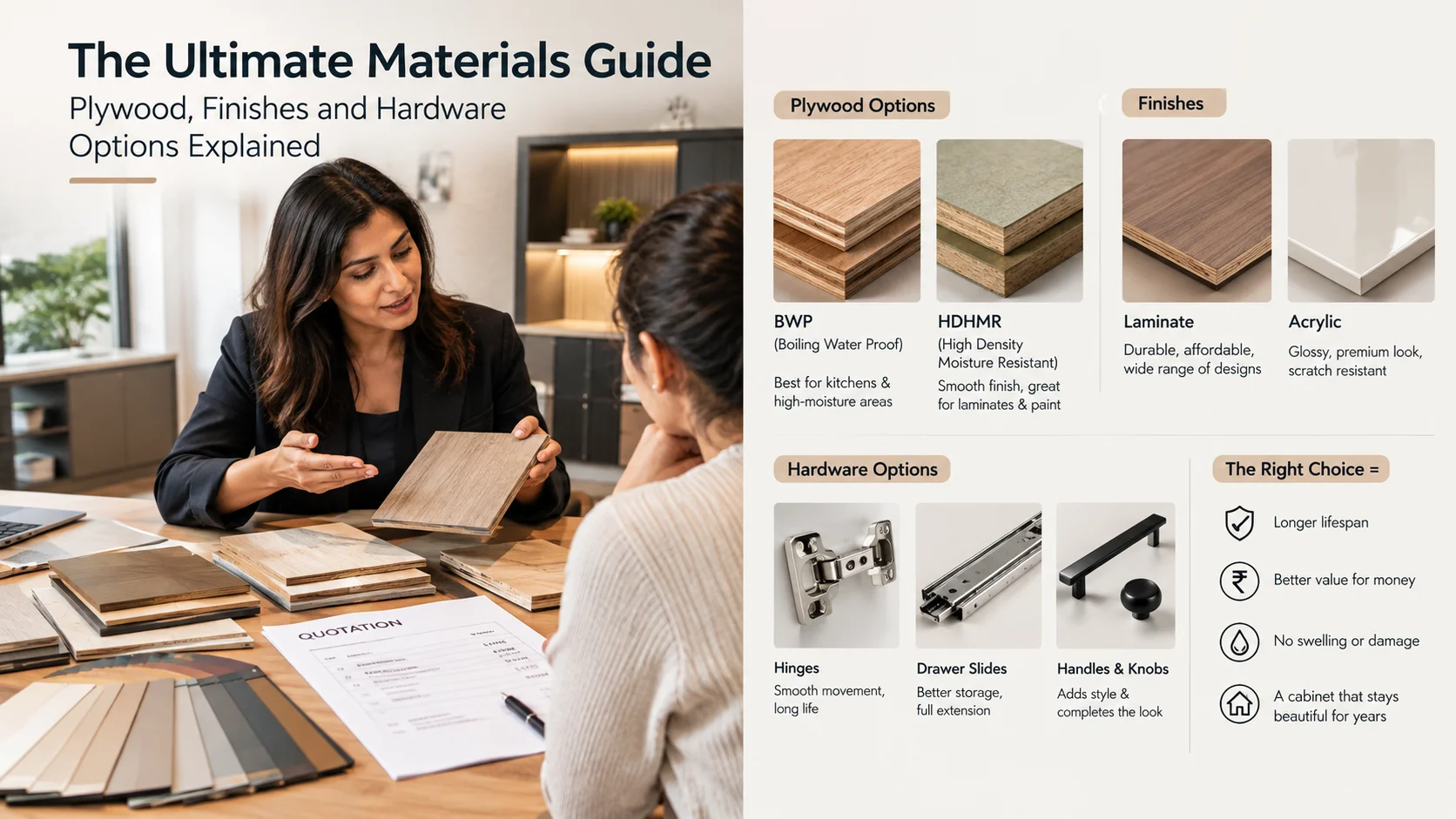 The Ultimate Materials Guide: Plywood, Finishes and Hardware Options Explained