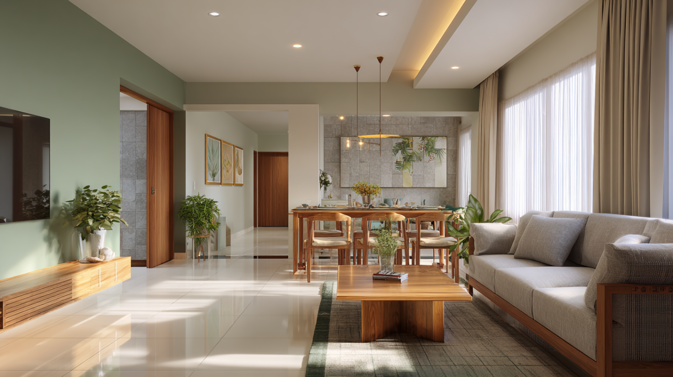 Vastu-compliant 2 BHK apartment interior