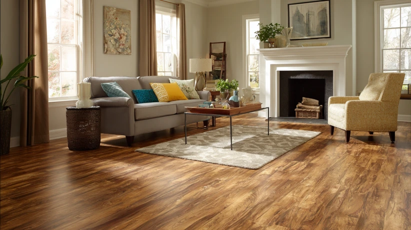 durable vinyl flooring for living room with modern finish