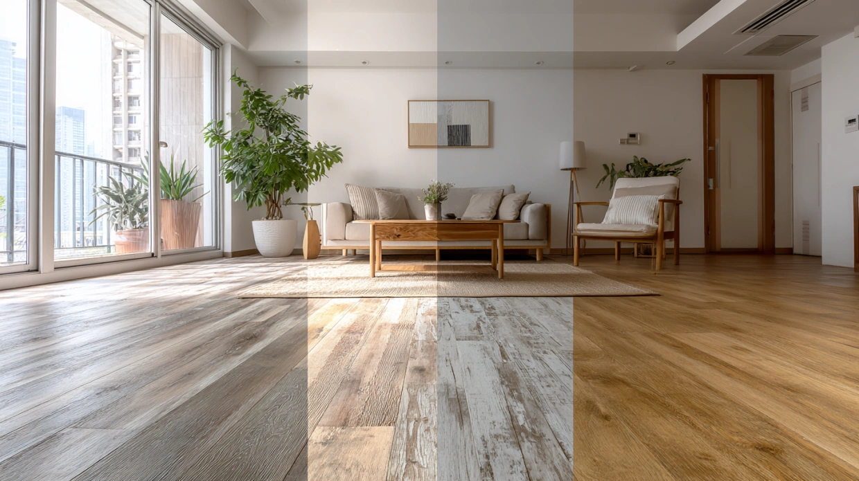 Vinyl, SPC and wooden flooring comparison