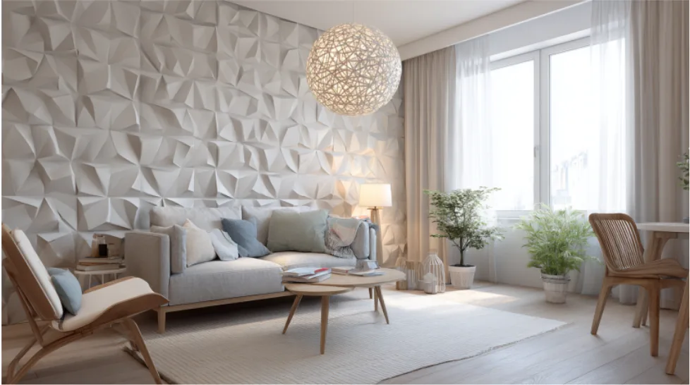 Wall Tiles with a Delicate Textured 3D Surface