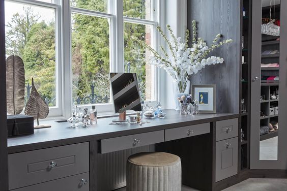 Wardrobe With a Built-In Workstation