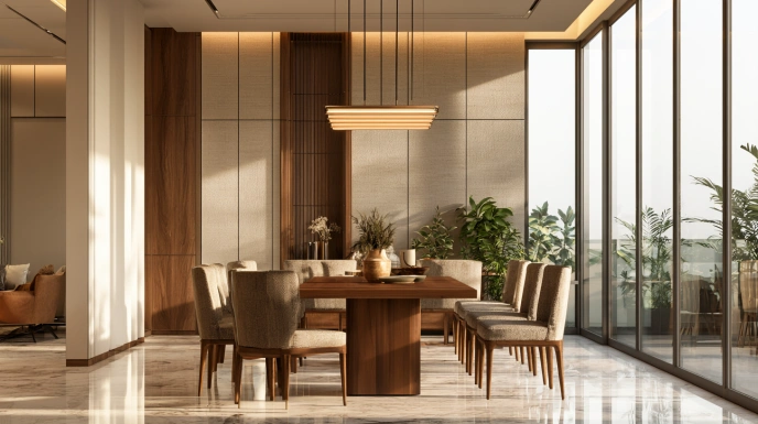 Modern contemporary dining room