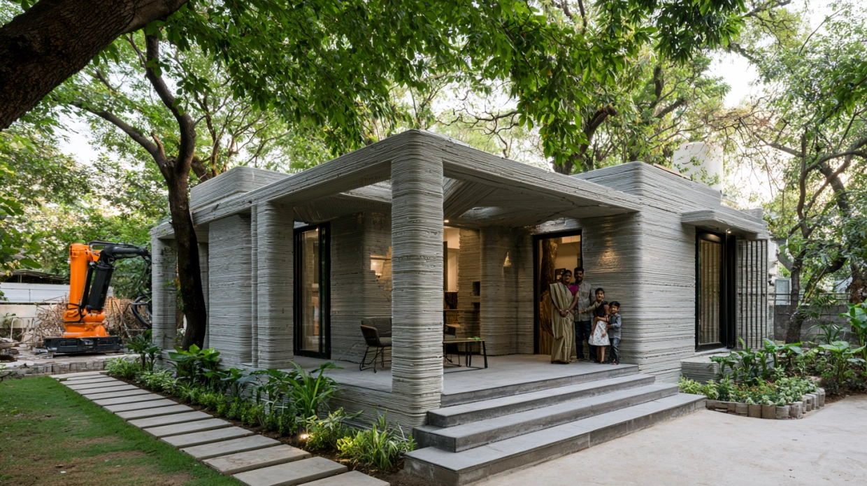3D printed house construction in India