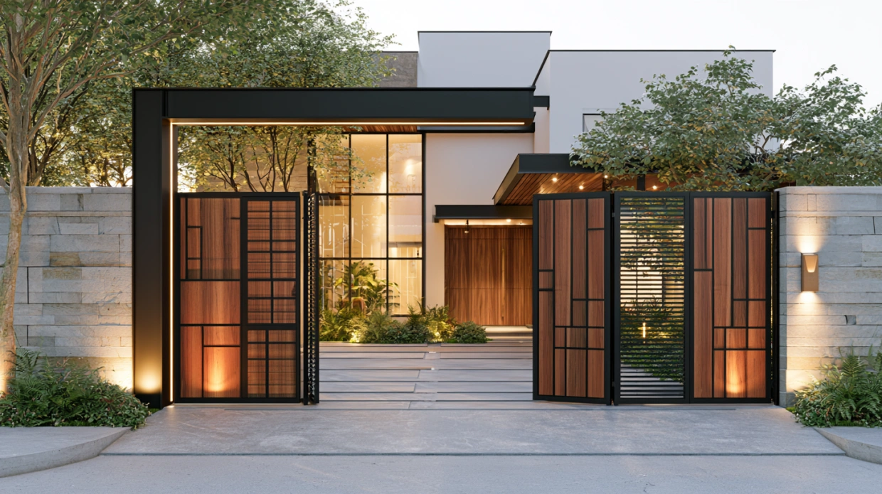 Modern folding gate design