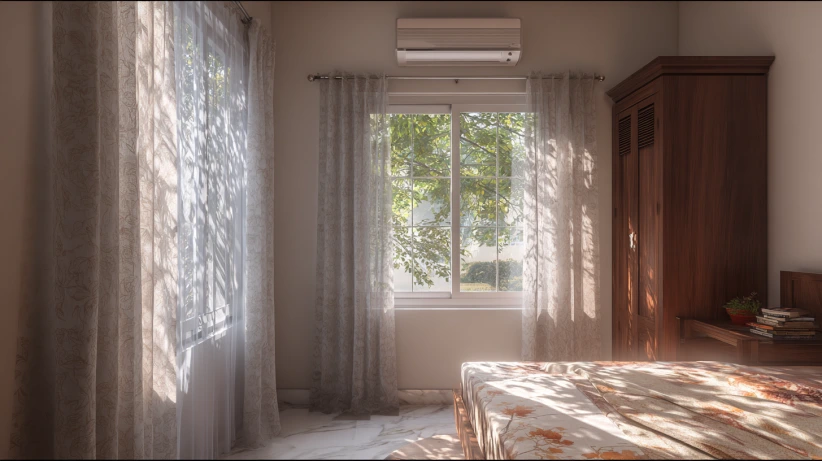 window-mounted airflow solution in modern home ventilator design
