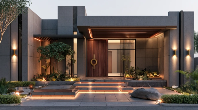 Wall-to-ceiling door panel