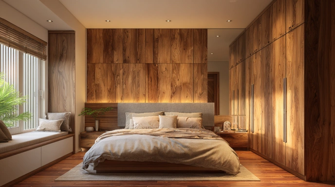 Wooden Bedroom Interior Design Ideas for Indian Homes in 2026
