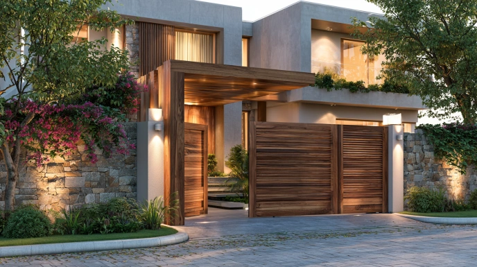 Wooden folding gate design