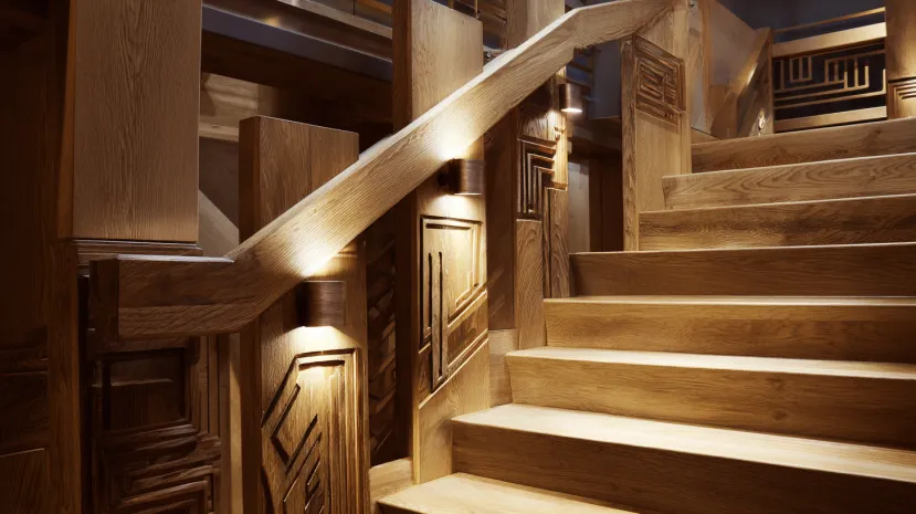 Wooden Staircase Handle Designs