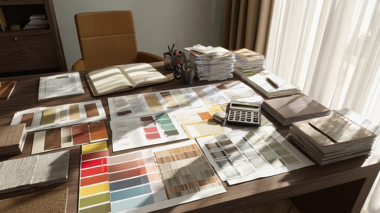 Interior work price list infographic India