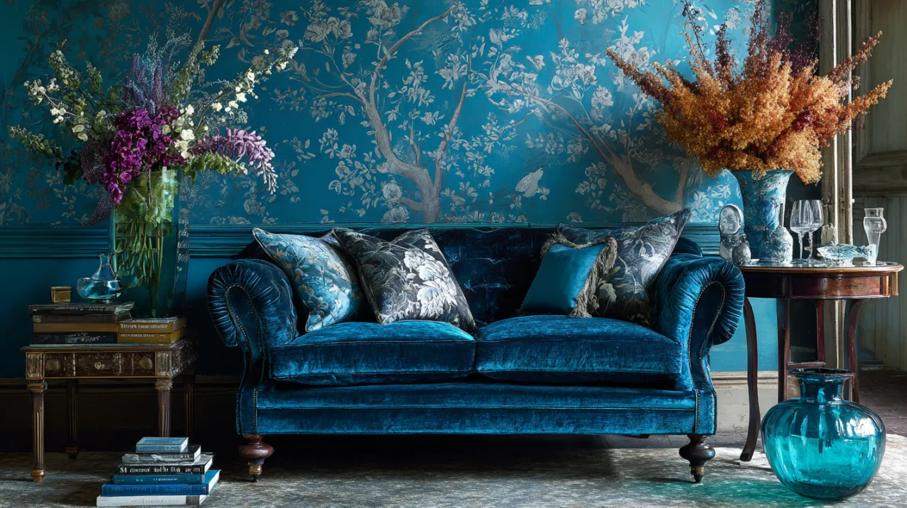 flamboyant blue design