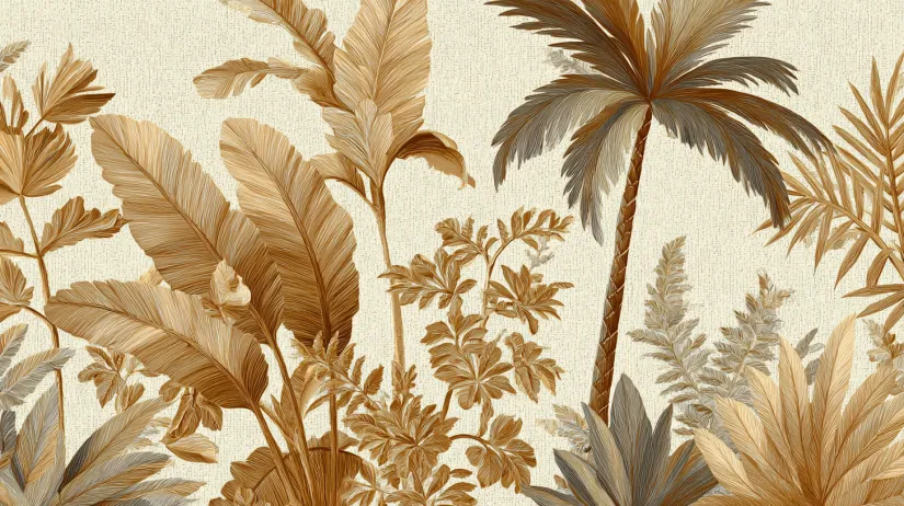 botanical pattern wallpaper design ideas