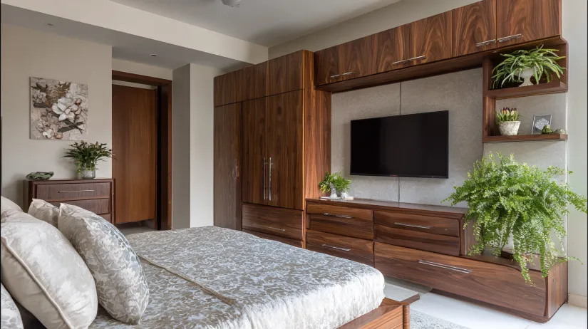 built in wall tv unit