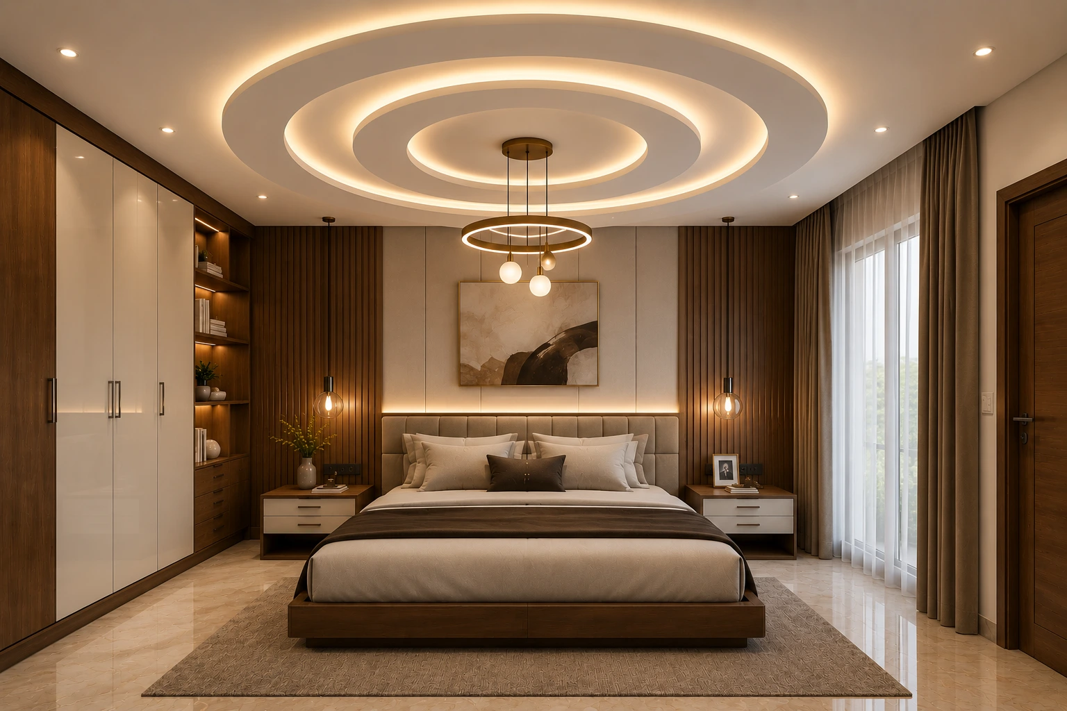 Circular Ceiling for Master Bedroom