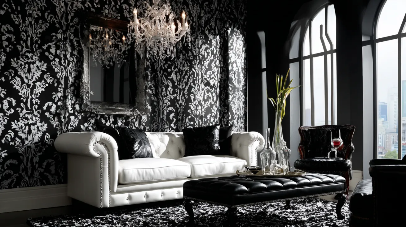 black and white wallpaper