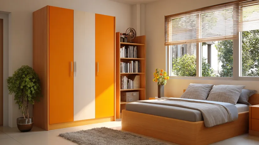 compact wooden door design