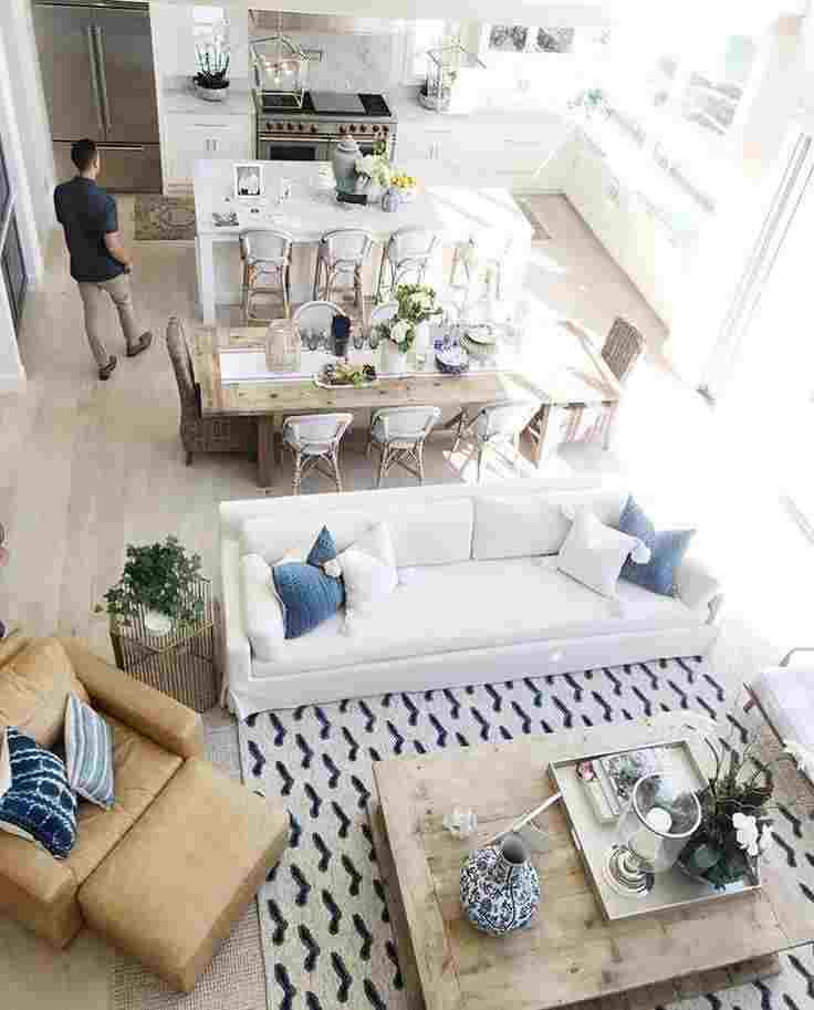 rectangle living room dining room combo