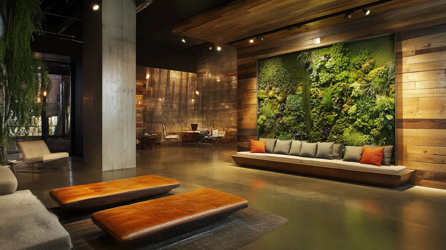eco luxe modern drawing room wall design