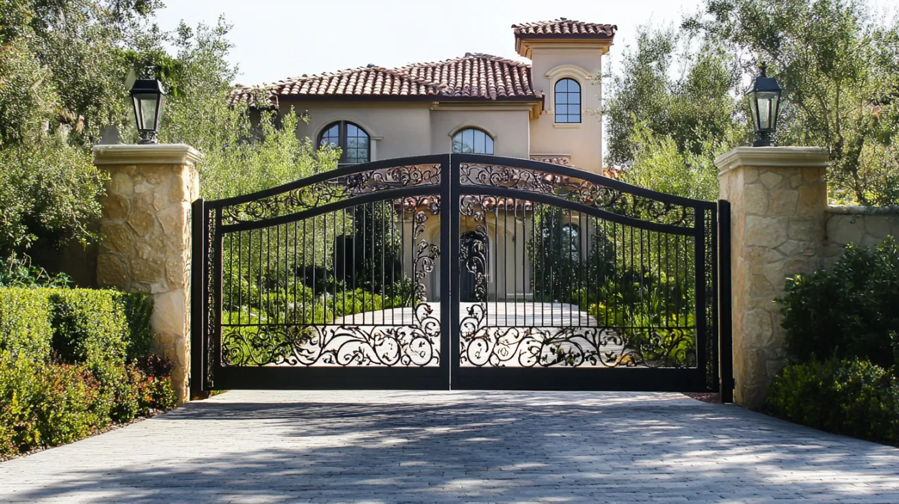 electric house sliding front gate design