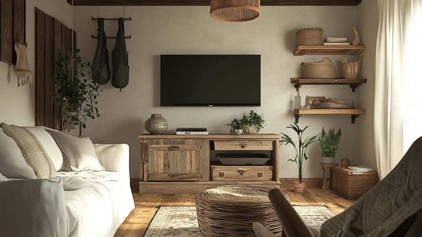 farmhouse style tv unit design