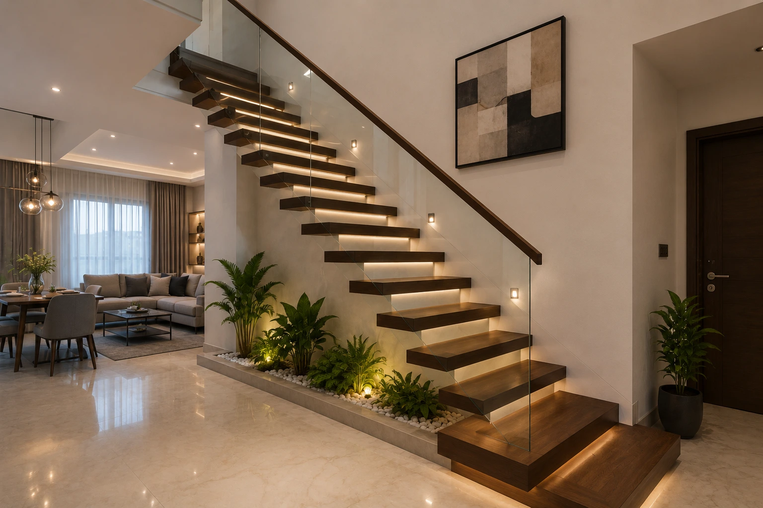 Floating staircase design