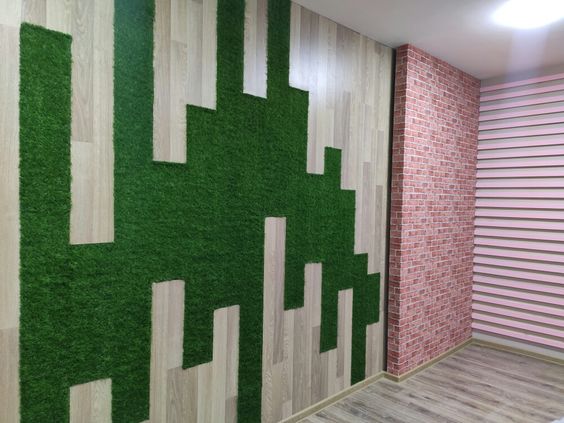 Artificial Grass Wall Designs