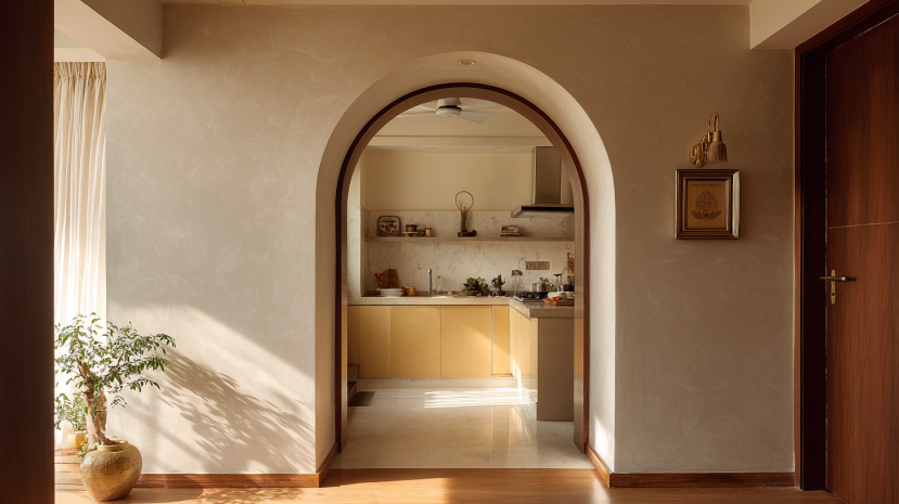 WPC wood plastic composite bathroom door design