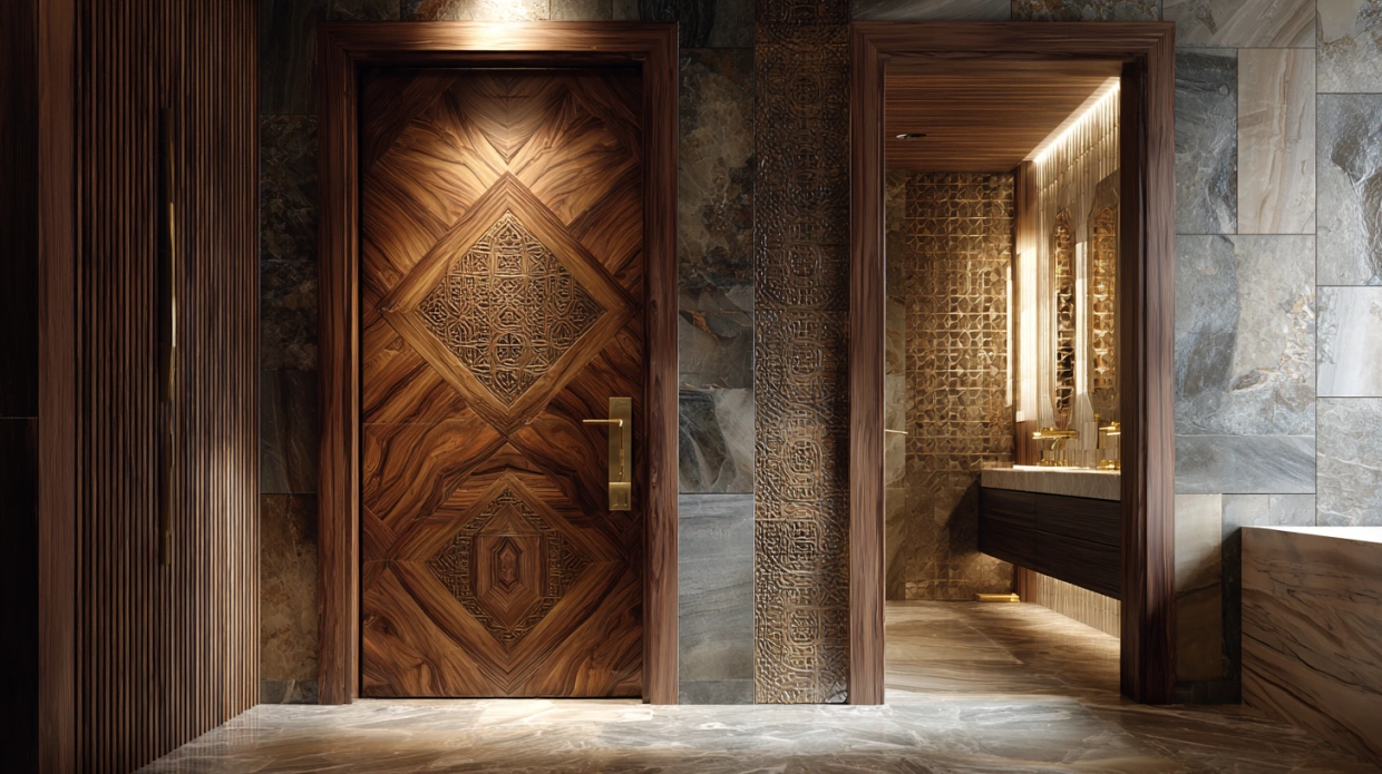Ultra luxury bathroom door with a premium design