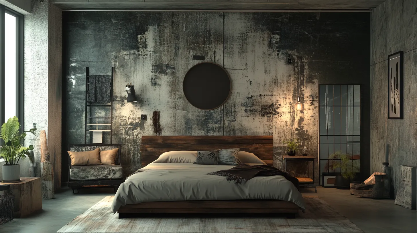 industrial chic with rusty finish
