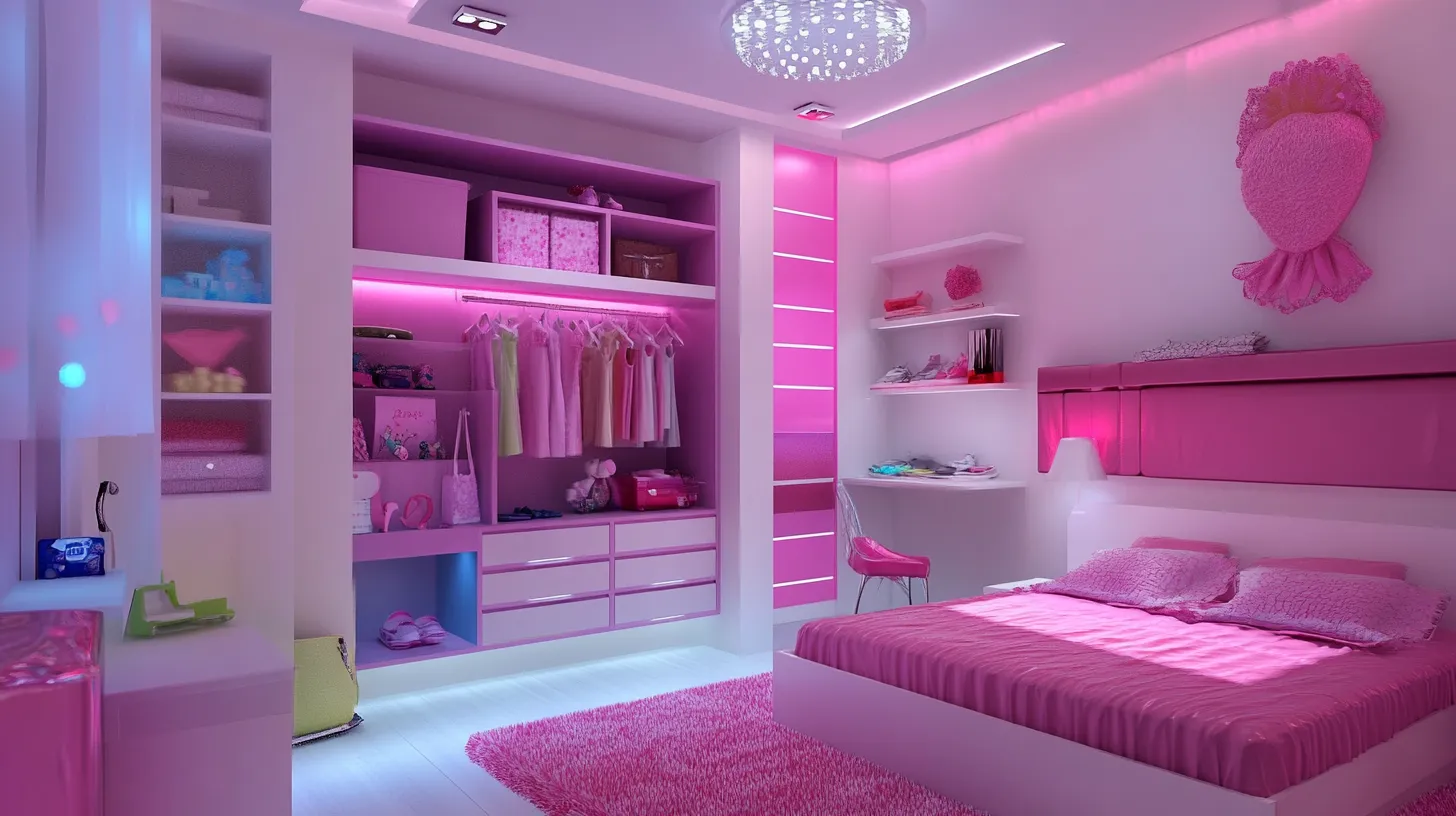 Stylish Wardrobe Inside Design for Ladies with Smart Storage and Premium Finish