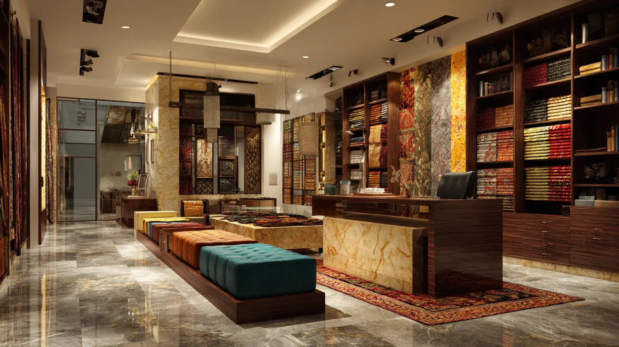 Trendy outlet with low budget restaurant interior design
